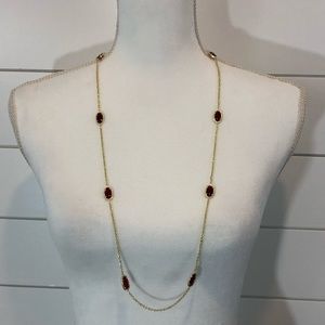 ♥️ NWT KENDRA SCOTT Kelsie Station Necklace Gold